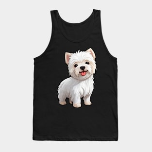 Sunny Days - Cartoon Westie's Delight Tank Top